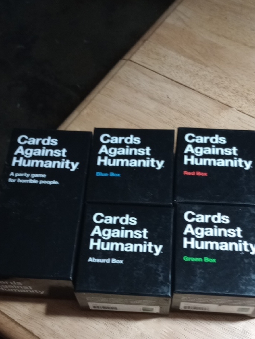 Cards Against Humanity Party Card Set - Black with Color Accents